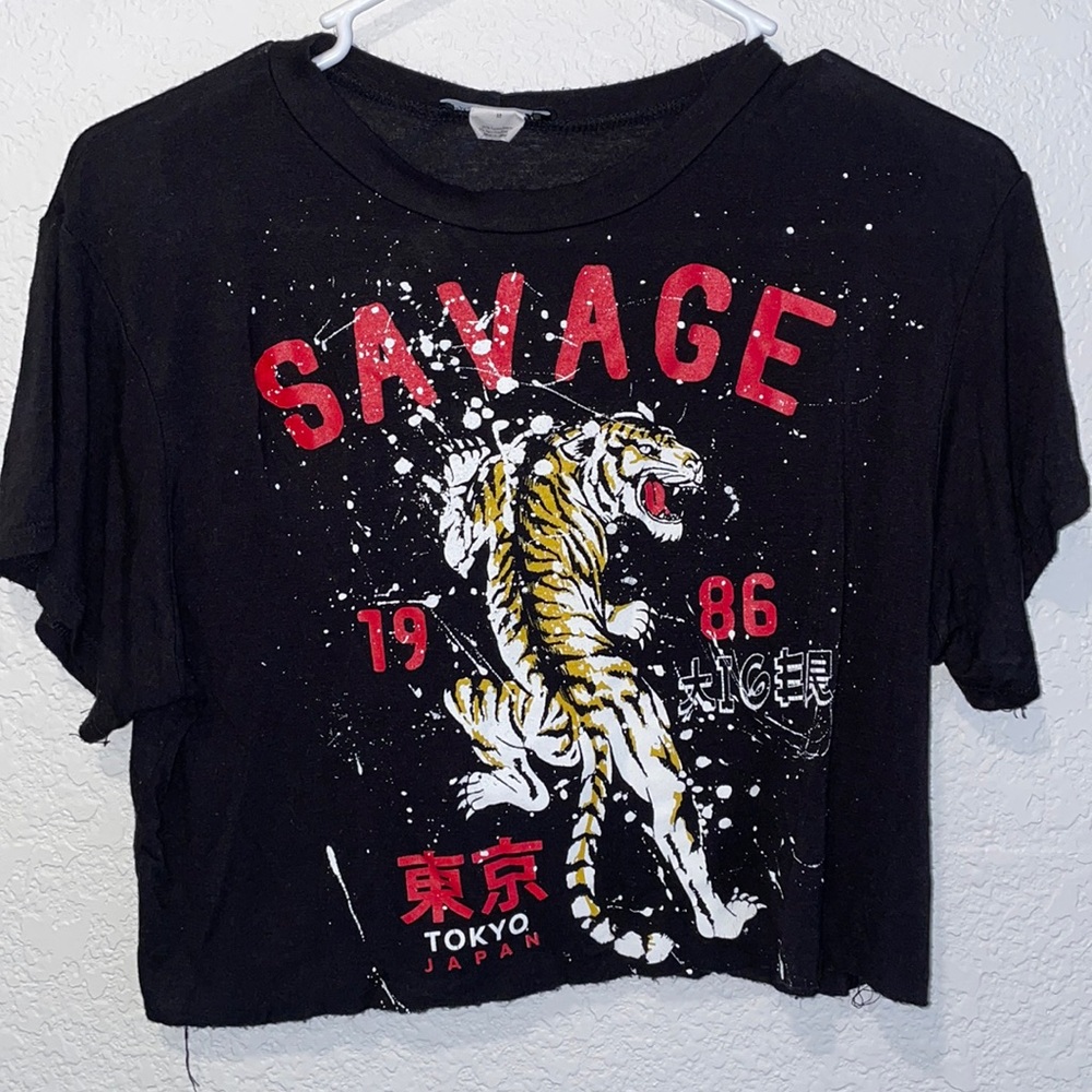 Black Tiger Crop Top ♥️🐯